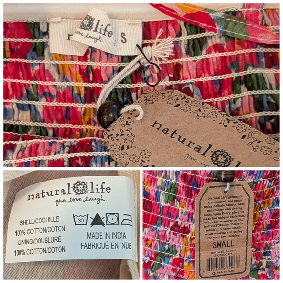 NWT Natural Life Convertible Maxi Skirt Dress Floral Tiered Garden Sz S - Picture 5 of 14